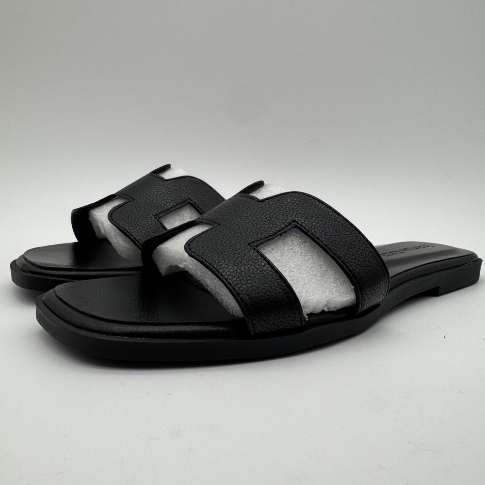Stratuxx Kaze Women's Size 7 Black Slide Sandals Flat Slip On Shoes